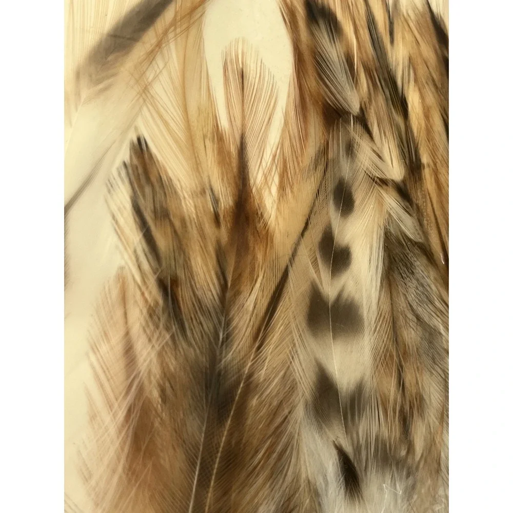 Neutral Feather Head Brown Kids Earthy Granola Boho Indie Hippie Festival Chic